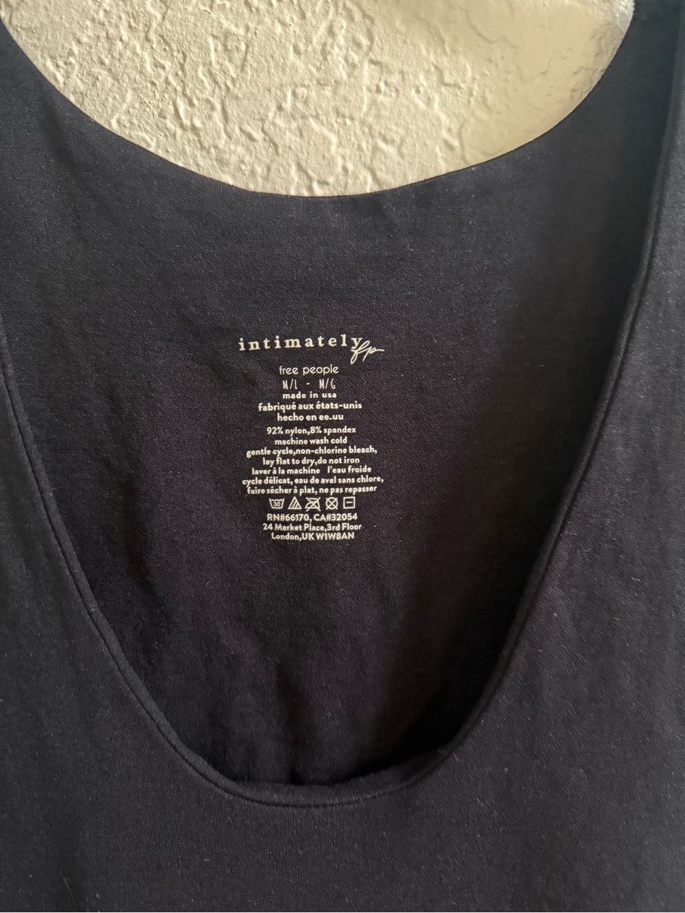Free People Black Scoop Neck Tank Top - Picture 2 of 4